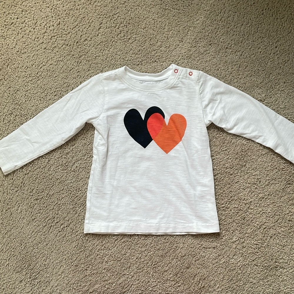 Primary Baby Long Sleeve Tee in Magic Hearts